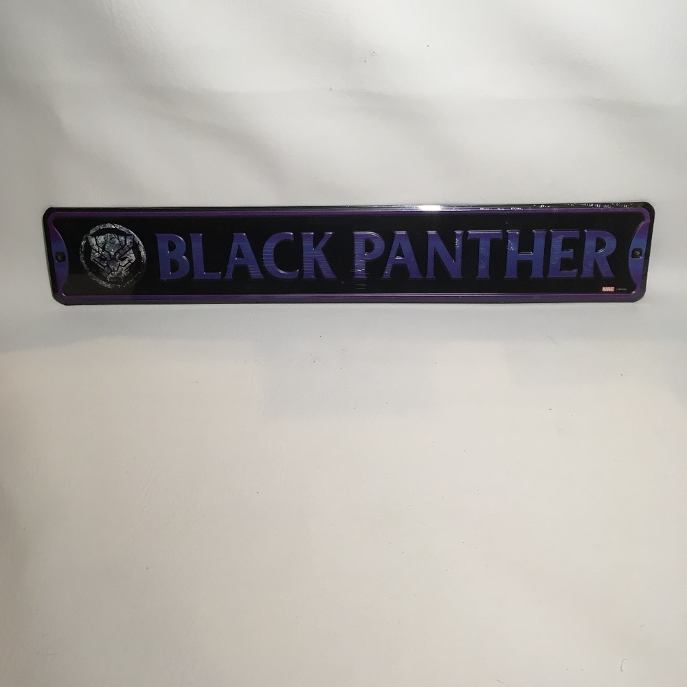 Metallic Black Panther Home Decor